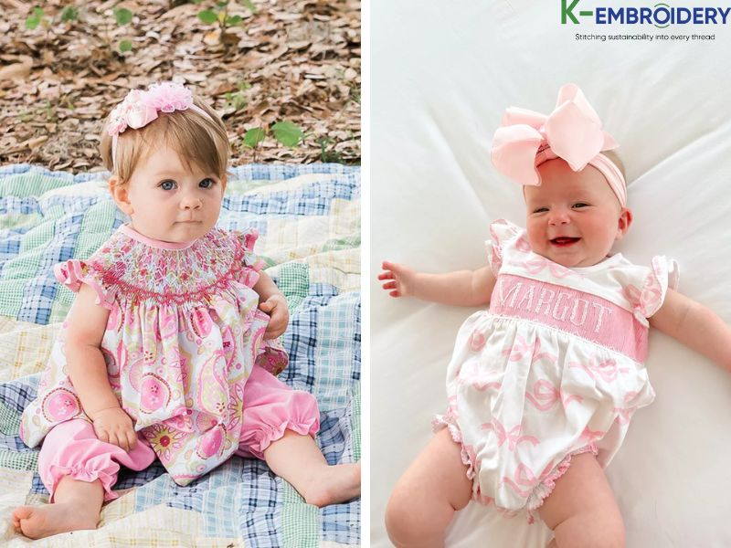 Top 5 Brands Selling Custom Baby Clothes With Names: Good Price, High Quality, Reputable 2 Why are smocked custom baby clothes with names the best?