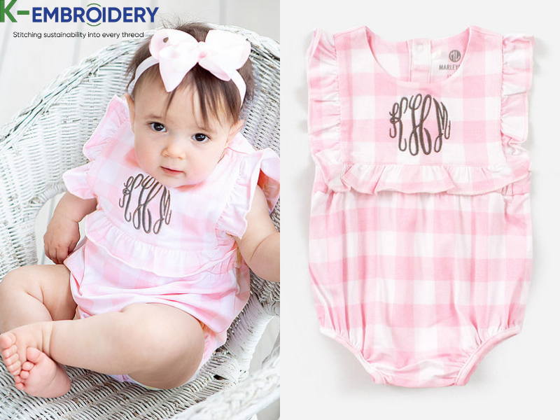 monogrammed baby clothes