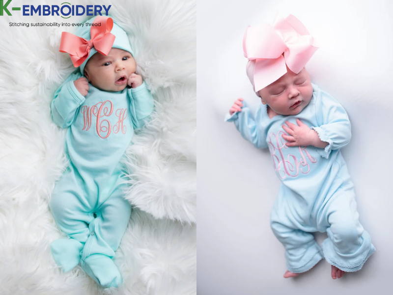 monogrammed baby clothes