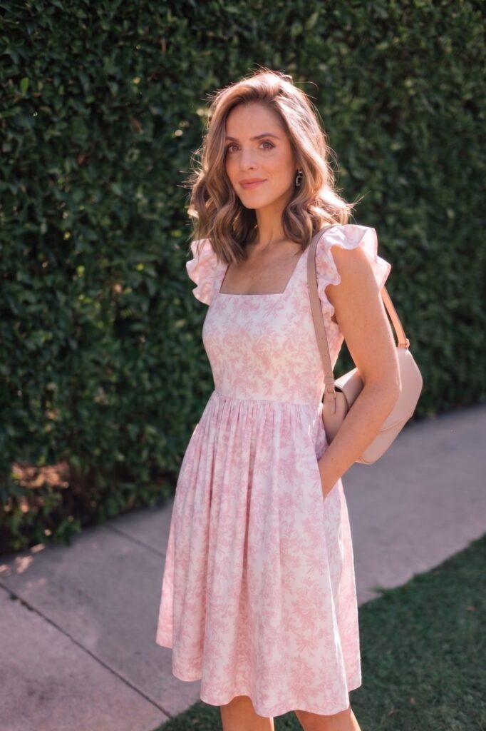Blushing Bow & Bloom Dress