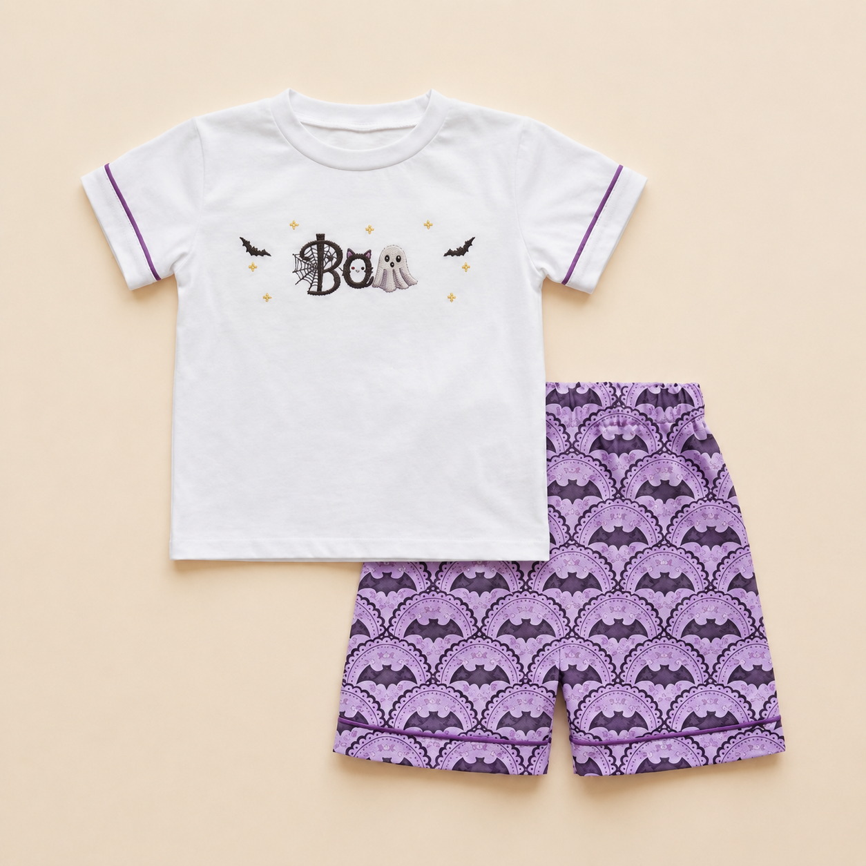 Midnight Bat & Ghost Shortie Set