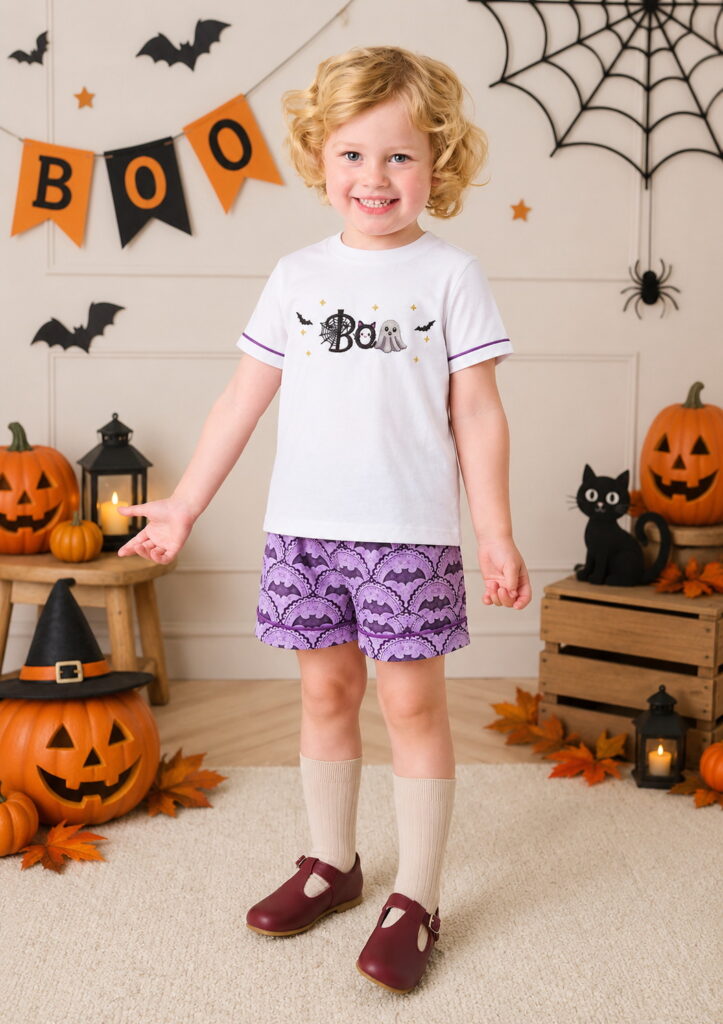 Midnight Bat & Ghost Shortie Set