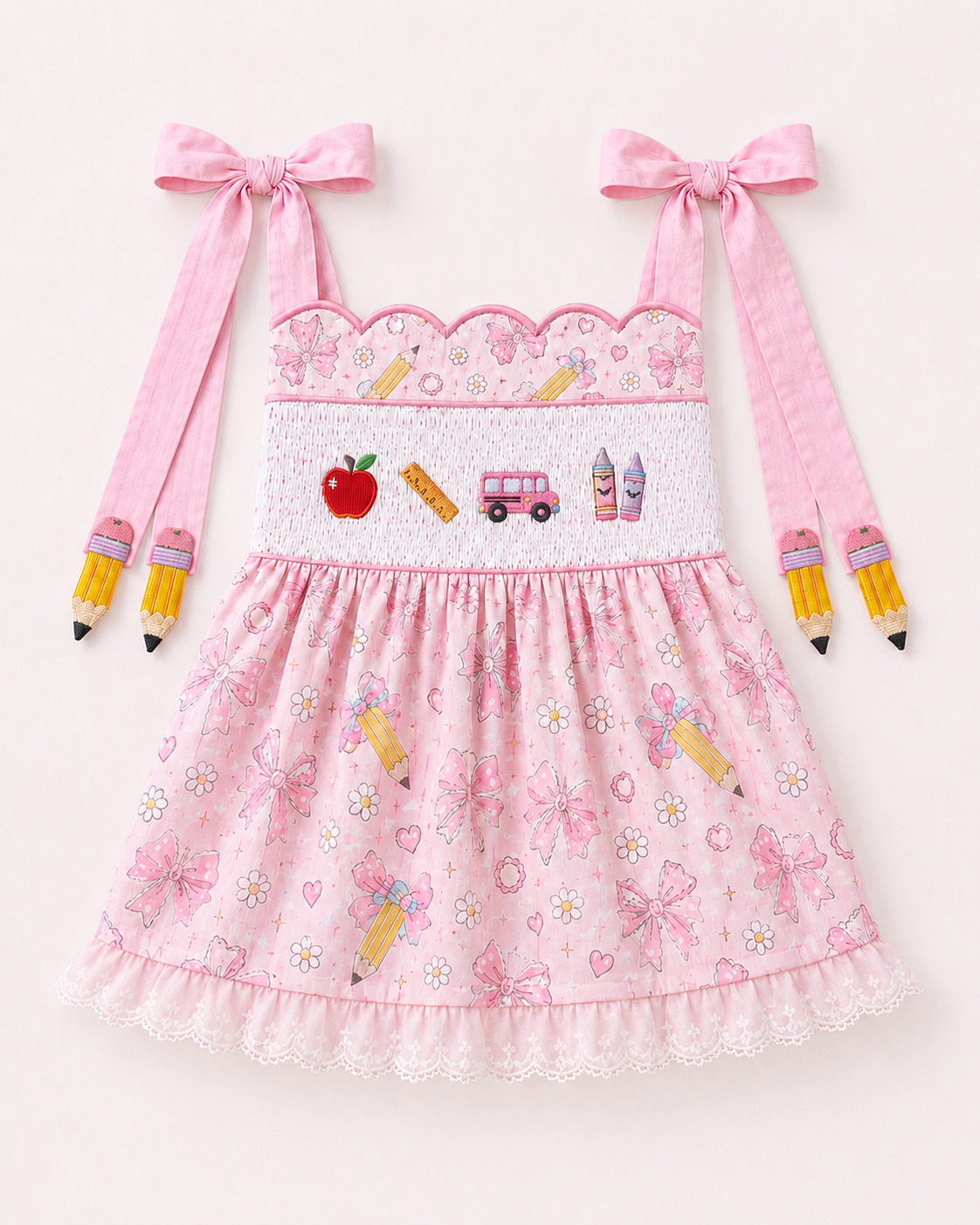 Pink Chalkboard Dreams Dress For Girls
