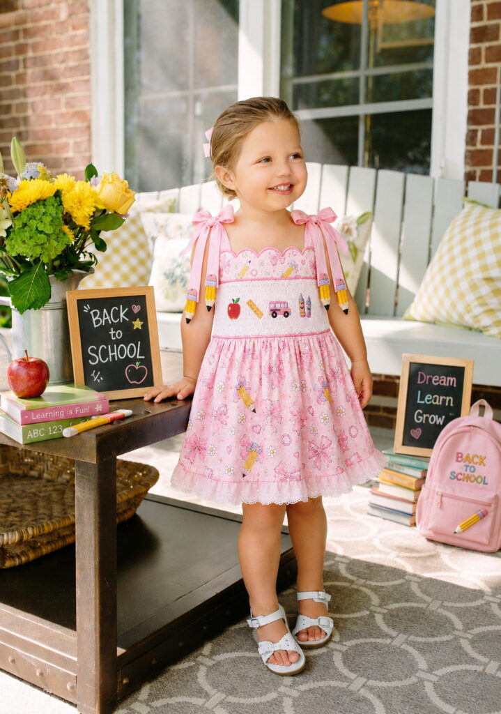 Pink Chalkboard Dreams Dress For Girls