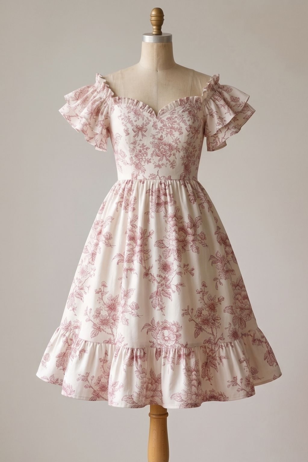 Regency Botanical Sweetheart Dress