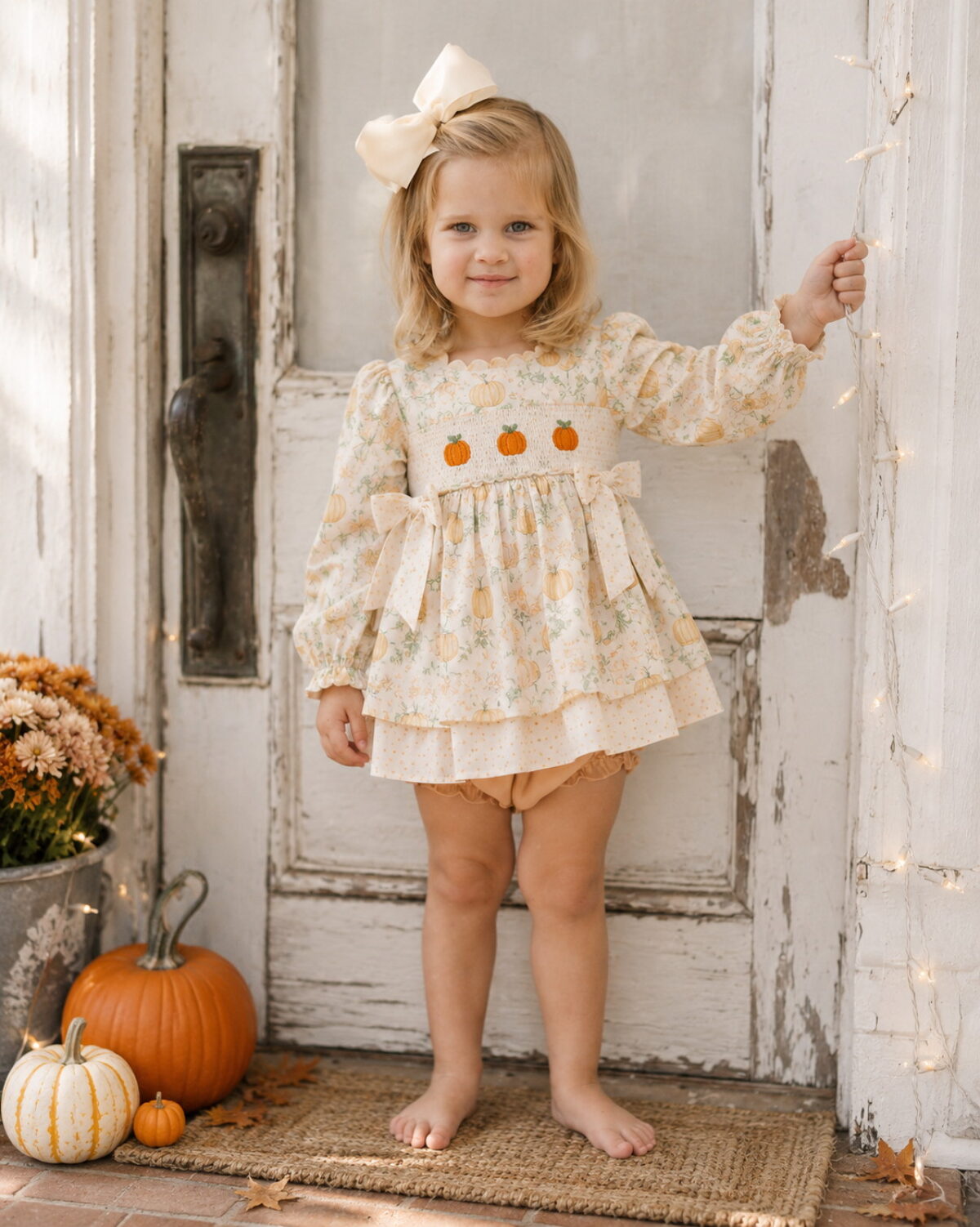 long sleeve smocked thanksgiving dress Smocked Thanksgiving Outfits & Dresses: Wholesale Price, High-Quality