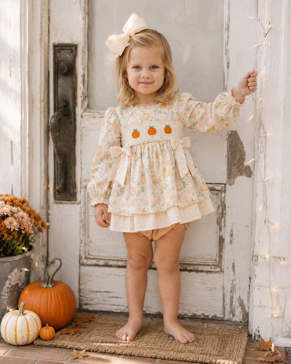 Autumn Harvest Smocked Set