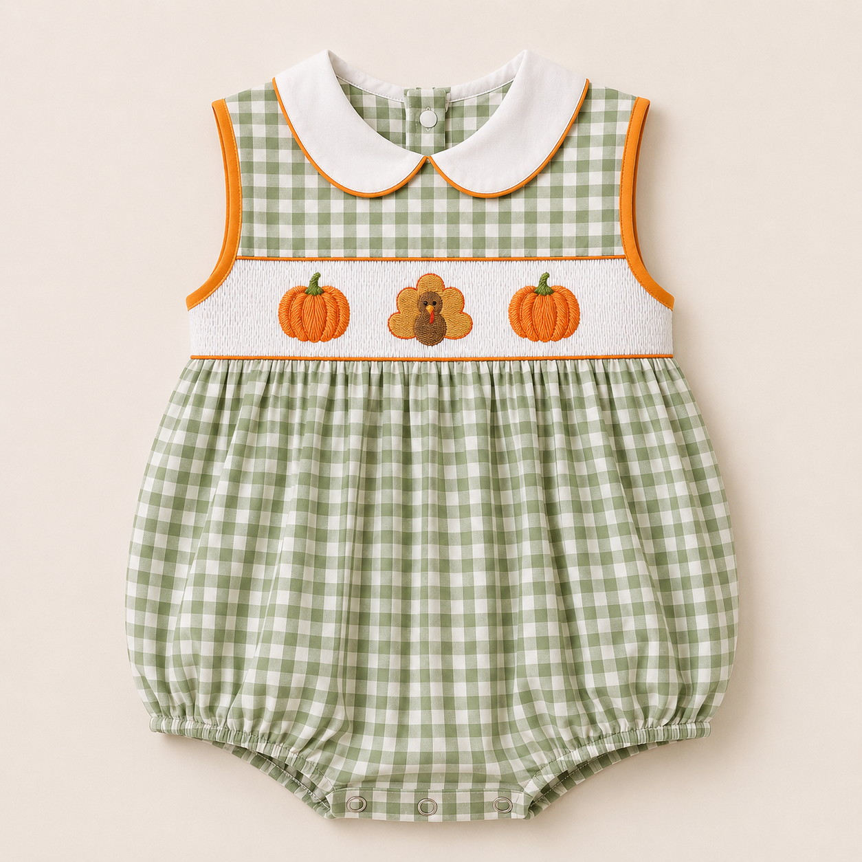 Gobble & Gourd Gingham Bubble
