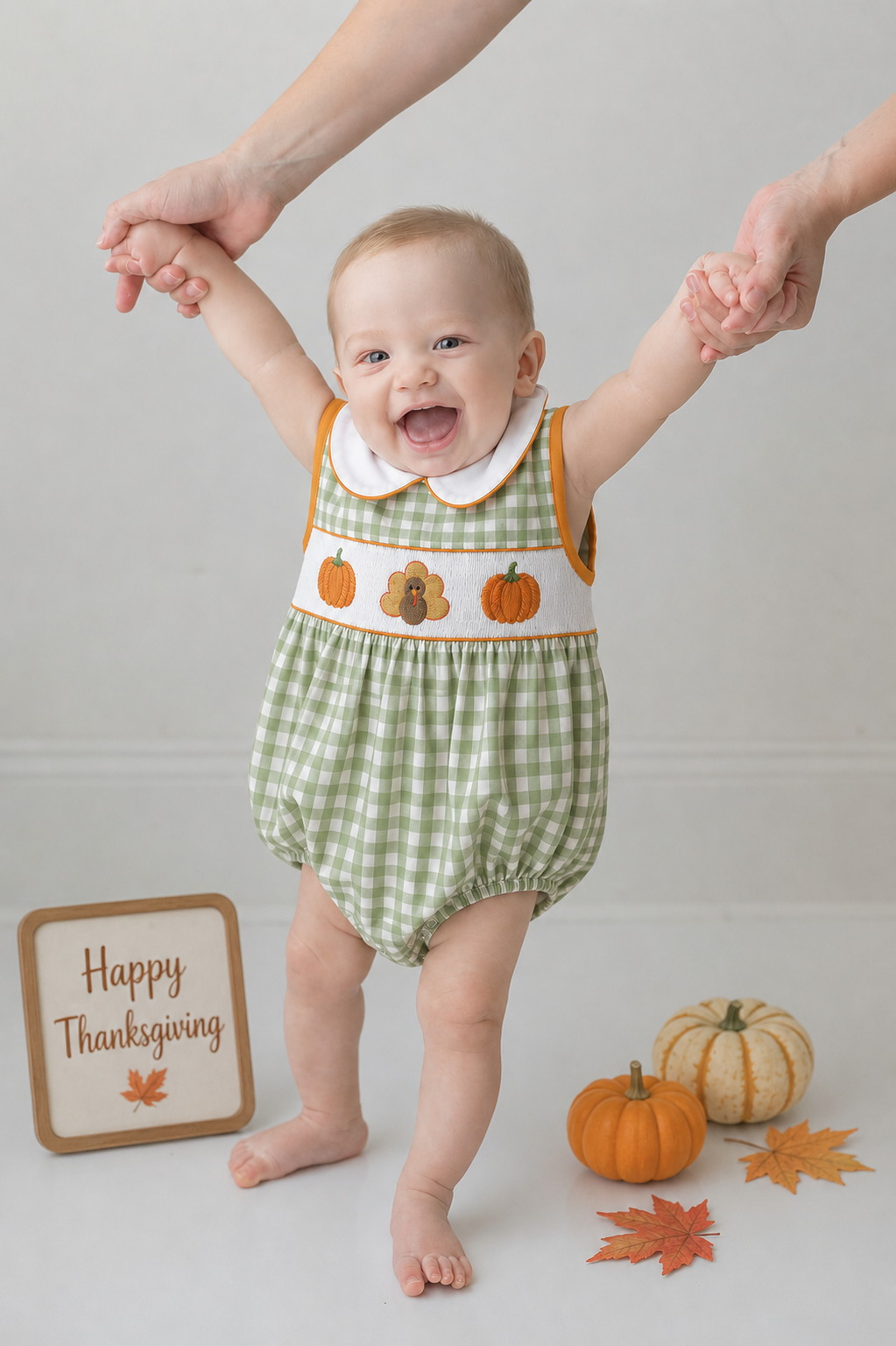 Gobble & Gourd Gingham Bubble