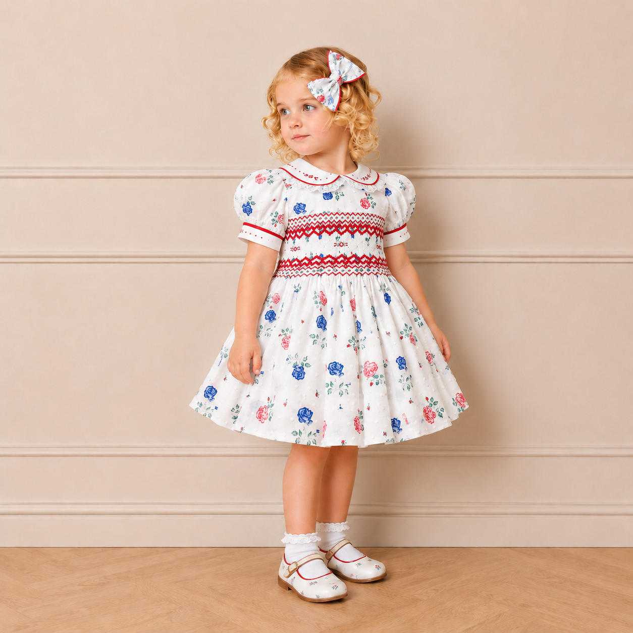 blue dress with red roses Light Blue Floral Embroidered Maxi Dress - All Dresses