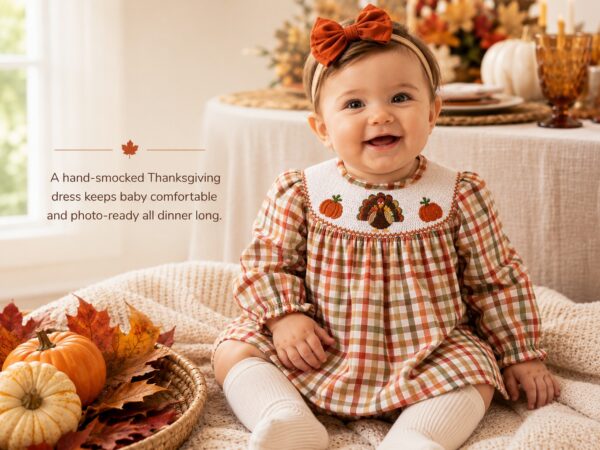 Thanksgiving Smocked Dress: Turkey, Pumpkin & Bishop Style Guide