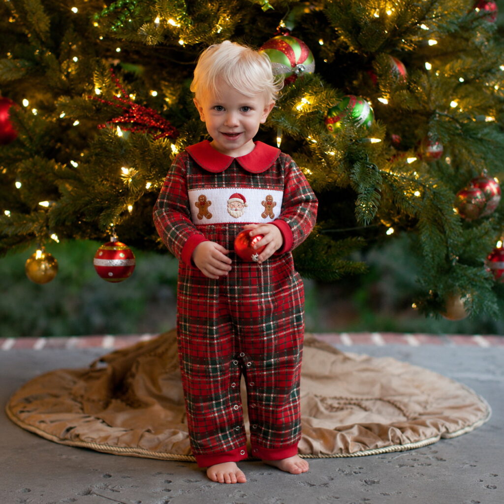 Christmas Cookie Smocked Romper