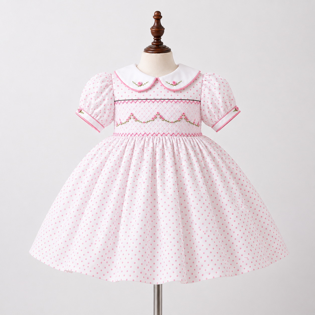 Dotty Rose Smocked Dress
