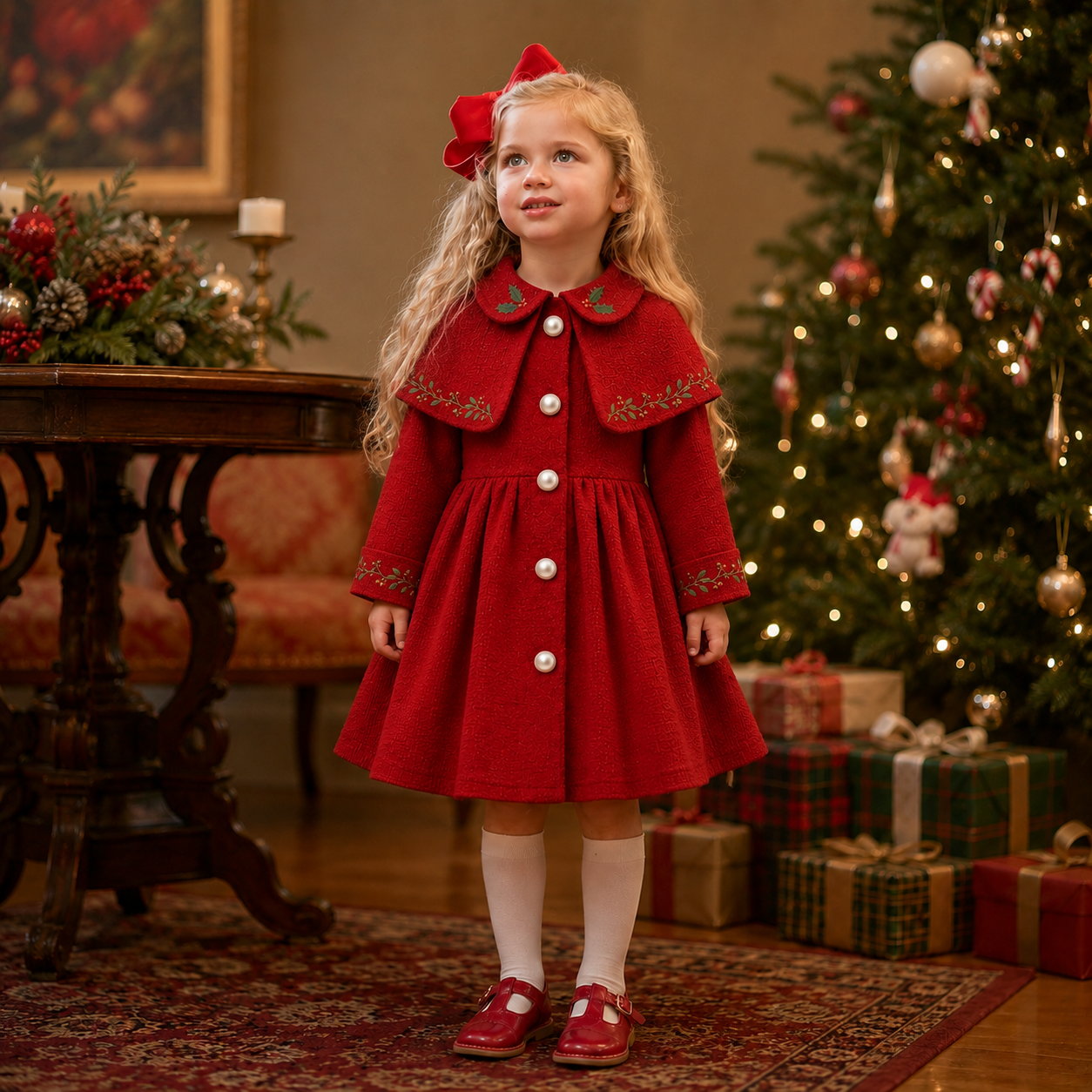 Holly Heirloom Coat Dress