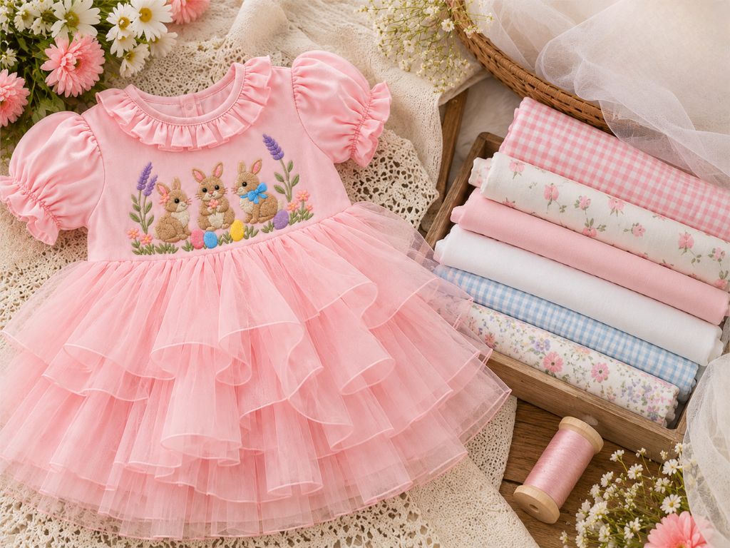 Baby Girl Easter Dress: 6 Trendy Styles & B2C Wholesale 1 Choose Breathable, Skin-Safe Woven Fabrics