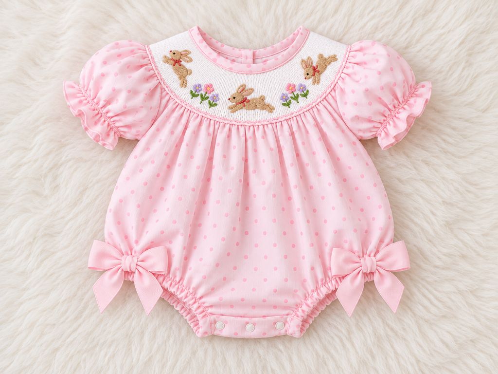 Baby Girl Easter Dress: 6 Trendy Styles & B2C Wholesale 5 Hoppy Little Cutie Bubble